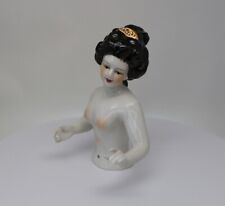 Art Deco Style Half doll Figurine Marchioness Sexy Half Doll Pincushion Arms Awa picture
