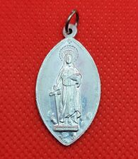Vintage St. Dymphana Catholic Miraculous Medal Pedant Italy picture