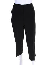 Jil Sander Womens Zipper Fly High Rise Pleated Dress Pants Black Wool Size IT 42 picture