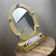 Vintage l 60s Femme-Lite Oval Hollywood Glamour Gal Pinup Lighted Vanity Mirror picture
