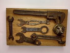 Vintage Tool Shop Wall Decor Rustic Ford Wrenches Art Auto Garage USA Mechanics picture