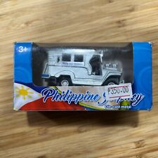 Philippines Jeepney die cast model.  White. Small size, 3 inches. New in box. picture