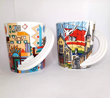 Rosenthal Studio Line City Cup Nr. 1 Mexiko & Nr. 23 Selb Cups Rare Collectables picture