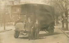 Postcard RPPC C-1910 Workers occupation Enclosed Truck 23-1002 picture
