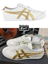  Must Have New Onitsuka Tiger MEXICO 66 White/Gold Classic Sneaker D508K-0194 picture
