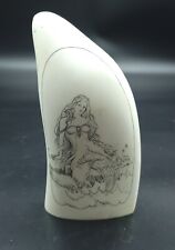 Mermaid Woman Wonderful Hand made Tooth Shape Fish tail  picture