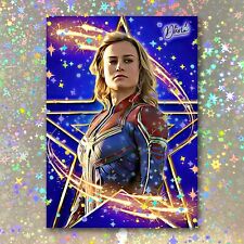 Captain Marvel Holographic Star Role Sketch Card Limited 1/5 Dr. Dunk Signed picture