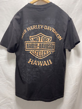 HARLEY-DAVIDSON MotorCycles black Maui Harley-Davidson spellout shirt size Large picture