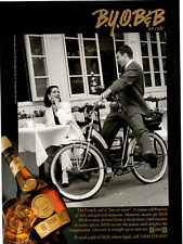 1993 Print Ad  B&B Liqueur Cafe Woman Man Bicycle Laughing Joie de vivre picture