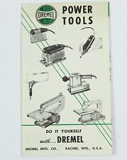 Vintage DREMEL Power Tools Folding Catalog Brochure 1950s/60s Illustrated picture