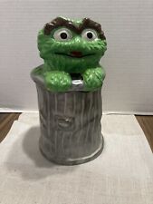 Vintage Oscar The Grouch Muppets Inc 972 Cookie Jar. picture