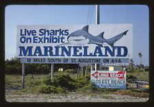 Marineland billboard Florida 1980s Historic Old Photo picture