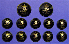 ZARA MAN replacement buttons 12 pc black enamel metal buttons Good used cond. picture