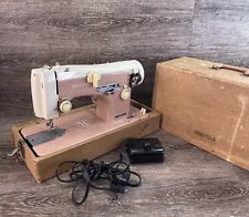 Vintage Necchi Lelia 513 Sewing Machine w/ Hard Case picture