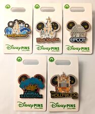 WALT DISNEY WORLD 4 PARKS MAGIC KINGDOM, EPCOT PIN LOT OF 5 2024 RELEASES , NEW picture
