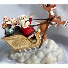 Enesco Rudolph Santa Reindeer Island Figurine picture