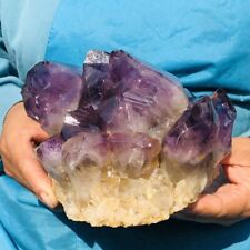 1910G Natural Amethyst Cluster Purple Quartz Crystal Rare Mineral Specimen 181 picture