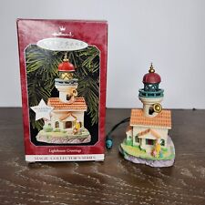 1998 Hallmark Keepsake Ornament Lighthouse Greetings Magic Collectors UNTESTED picture