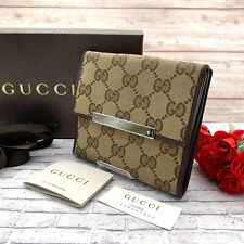 GUCCI GG Logo Bifold Wallet Canvas from JAPAN picture
