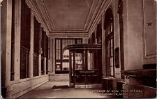Postcard Interior of Post Office in Coldwater, Michigan picture