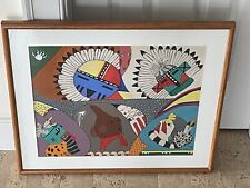 Jimmie Lucero Native American Hopi Original Oil Painting on Canvas picture