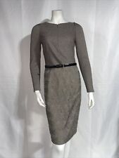 akris Belted Long Sleeve Double Face Wool Cashmere Blend Dress Size S picture