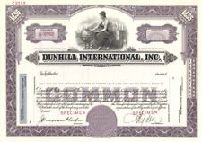 Dunhill International, Inc. - Specimen Stock Certificate - Cigarette Company Inc picture