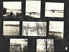 8 Vintage Old 1935 Photos Flood Flooding of MERAMEC River Valley Park Missouri picture
