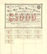 White Water Valley Railroad Co. - $1,000 7% Railway Bond - Railroad Bonds picture