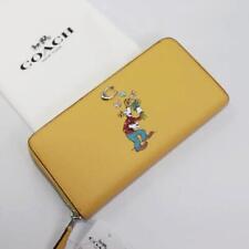 Coach Long Wallet With Accessories Goofy Disney Collaboration Yellow picture