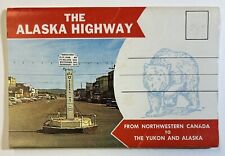 The Alaska Highway Yukon Territory Vintage Color Photo Folder, AK Souvenir picture