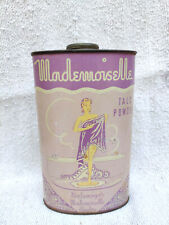 Vintage Advertising Balenciaga Mademoiselle Talc Powder Sealed Tin Box TB1469 picture