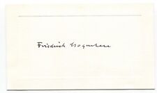 Friedrich Gogarten Signed Card Autographed Signature German Theologian   picture