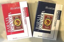 Don Manolo Spanish Suite Playing Cards 2 Deck Set Blue & Red 40 Cartas USPCC New picture