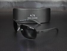 ARMANI EXCHANGE AX2012S 606387 Satin Black Bk Grey SoIId 62 mm Men's Sunglasses picture