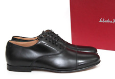 New sz 7 D SALVATORE FERRAGAMO Gillo Black Leather Driving Loafer Men Shoes picture
