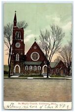 c1910 Exterior View St Mark Church Building Coldwater Michigan Vintage Postcard picture