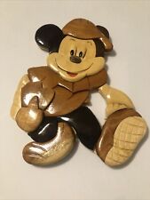 Vintage Disney Wooden Art Hanging Picture Mickey Mouse picture
