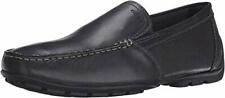 Geox Men's Monet Plain Vamp Slip-On Loafer,Black Leather,41 EU/8 M US picture