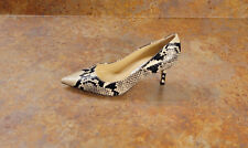 New Jimmy Choo 'Aurora' Pointy Toe Pumps Snake Womens 5 US 35 Eur. MSRP $675 picture