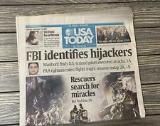 VTG Thursday September 13 2001 USA Today FBI IDENTIFIES  picture