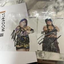 P5   Stardom Vip Bonus Autographed Raw Photo Xl Momo Natsuko picture