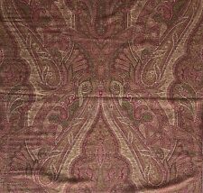 ETRO Hyderabad Paisley Woven Cotton Polyester Red Italy New Remnant   picture