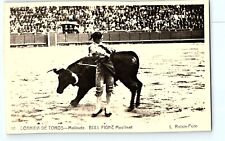 Corrida De Toros Molinete Bull Fighting L Roisin Stadium Full RPPC Postcard F1 picture