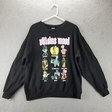 Disney Villains Womens Sweatshirt Size XXL 19 Villians Mood Black 2X Plus Size picture