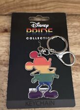 Disney Mickey Mouse Silhouette 2022 Rainbow Pride Collection Keychain LGBTQ picture
