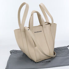 Used Balenciaga Everyday 2.0 Xs North-South Shoulder Tote Calf 672793 Beige Rank picture