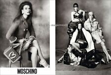 MOSCHINO 2-Page PRINT AD 2014 EVANGELISTA Elson MURPHY women legs ankles feet picture