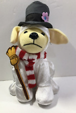 Raising Cane's - Frosty Snowman - Puppy Dog Christmas Plush - Scarf Hat Broom picture