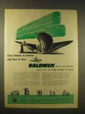 1944 Baldwin Locomotive Works Ad - From Port to Port picture